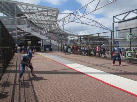 England vs New Zealand ODI Sees 500 People Experience Cage Cricket