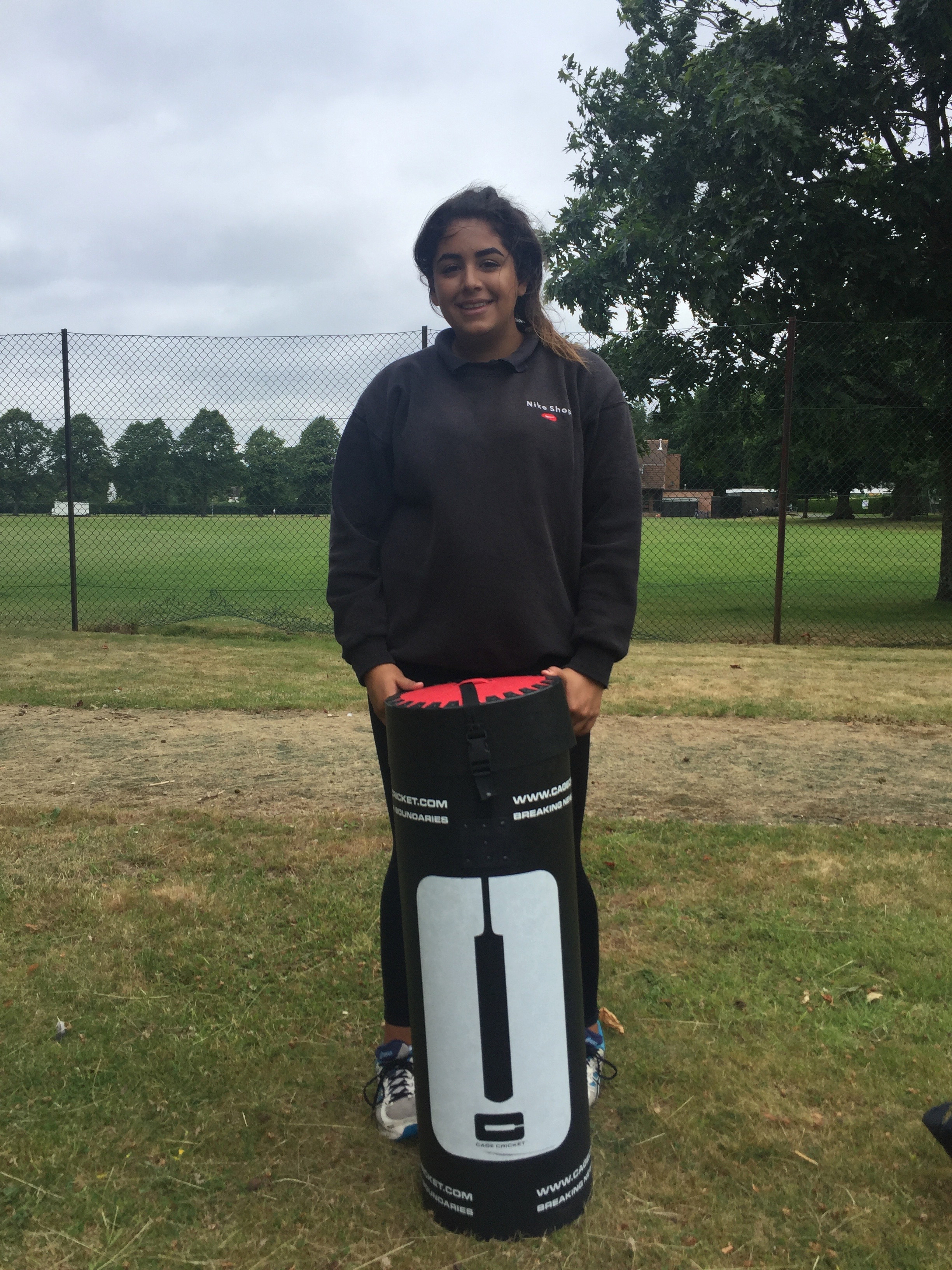Work Experience Student Gets Stuck Into Cage Cricket